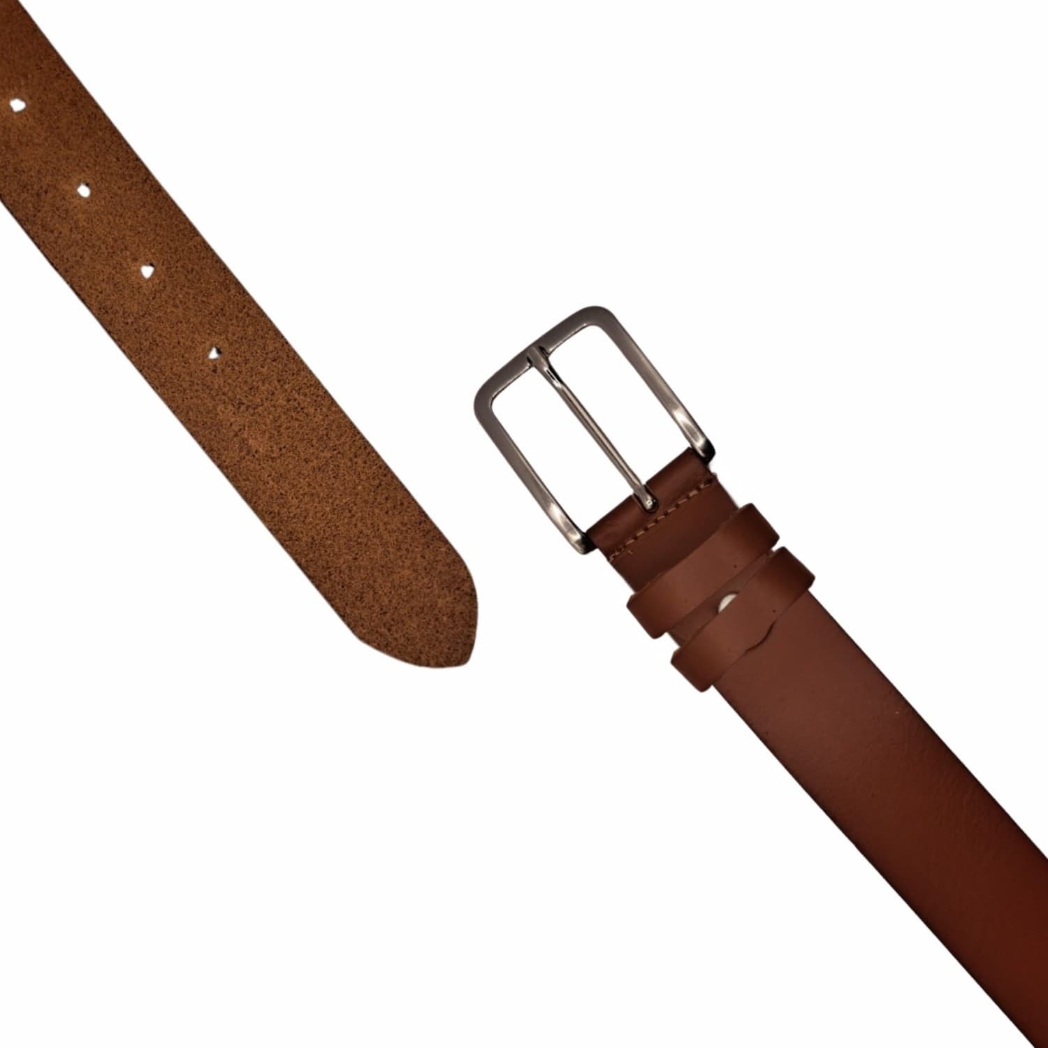 Cintura Cinta Uomo In Vera Pelle Made in Italy Cuoio Casual Classica Regolabile Marrone Ecoprice® in Cinture Ecoprice.it - Avellino, commercioVirtuoso.it