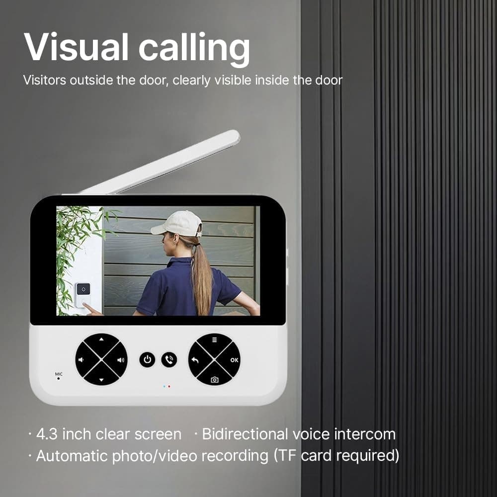 VIDEOCITOFONO WIRELESS TELECAMERA SCHERMO IPS 4,3" VISIONE NOTTURNA AUDIO BIDIREZIONALE in Citofoni Trade Shop italia - Napoli, commercioVirtuoso.it