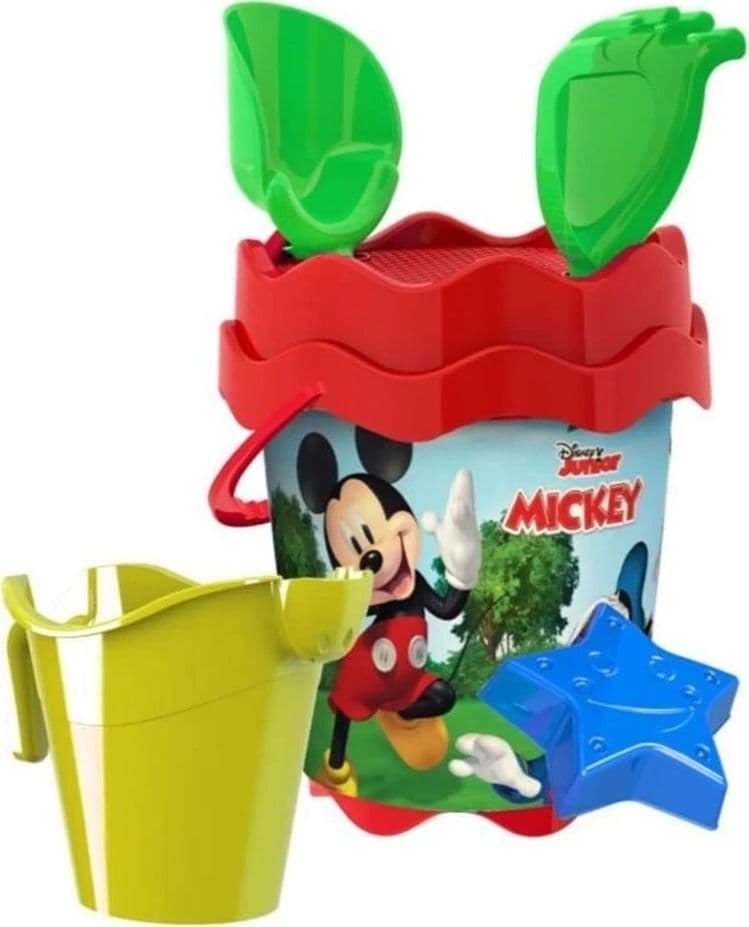 SET SECCHIELLO MARE TOPOLINO CON ACCESSORI SPIAGGIA ESTATE BAMBINI MICKEY 17CM 256351 - 2