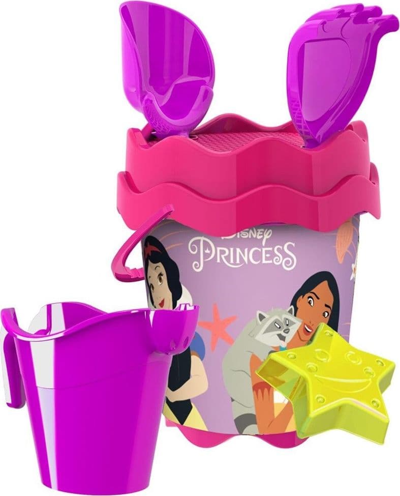 SECCHIELLO MARE PRINCESS CON ACCESSORI SPIAGGIA ESTATE PER BAMBINI PRINCIPESSE 17CM 256368 - 2