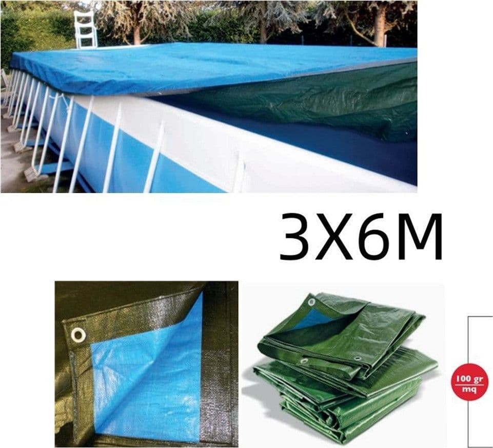 TELONE RAFIA 100GR COPERTURA PER PISCINA 3X6MT IMPERMEABILE RESISTENTE OCCHIELLI 406247 in Teloni Trade Shop italia - Napoli, commercioVirtuoso.it