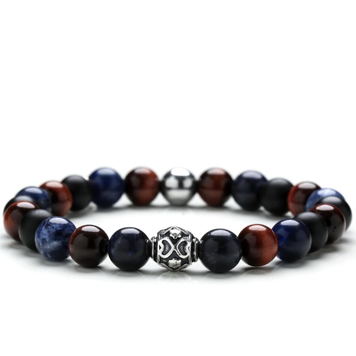 GERBA - Click to enlarge Bracciale Da Uomo Stone Red Blue in Bracciali Alba Gioielli - Casoria, commercioVirtuoso.it