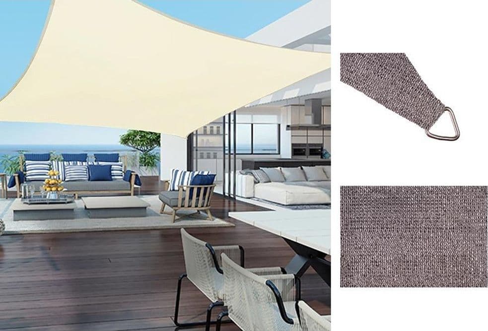 TENDA VELA OMBREGGIANTE PARASOLE DA ESTERNO TERRAZZE GIARDINO PATIO QUADRATA 5 X 5 MT in Vele parasole Trade Shop italia - Napoli, commercioVirtuoso.it