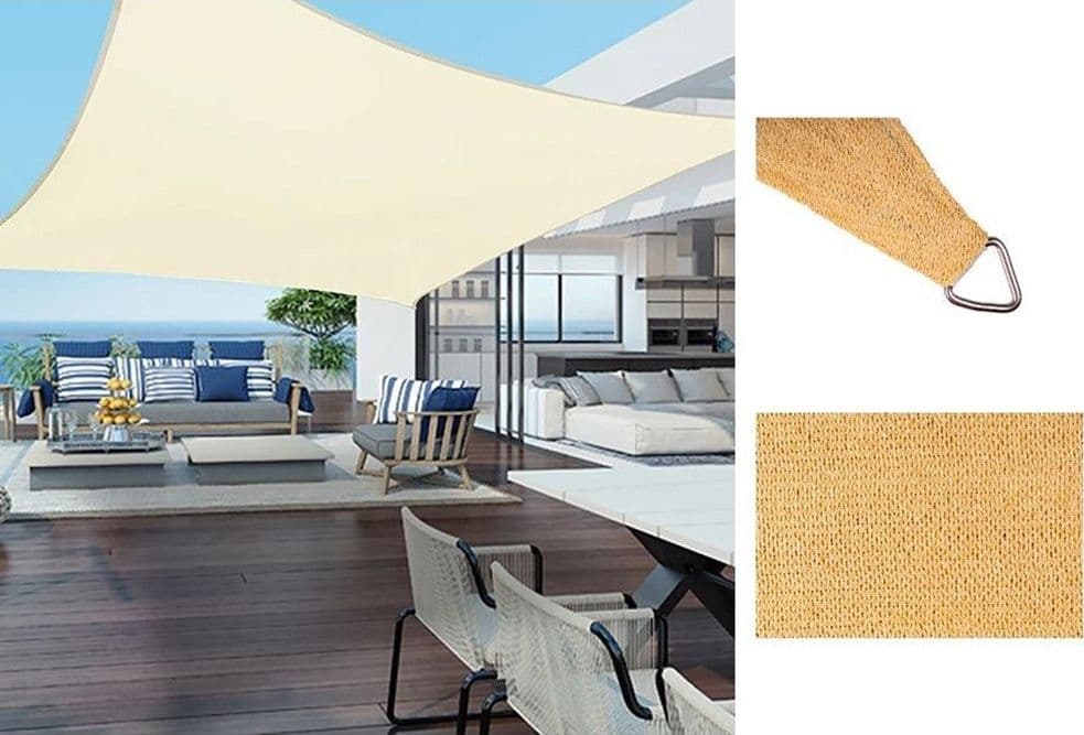 TENDA VELA OMBREGGIANTE PARASOLE DA ESTERNO TERRAZZE GIARDINO PATIO QUADRATA 5 X 5 MT in Vele parasole Trade Shop italia - Napoli, commercioVirtuoso.it
