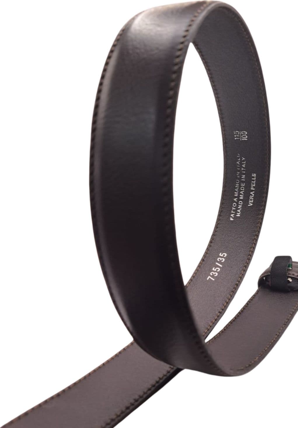 Cintura Brown Vera Pelle Made in Italy Varie Misure Spessore 35 EcoPrice® in Cinture Ecoprice.it - Avellino, commercioVirtuoso.it