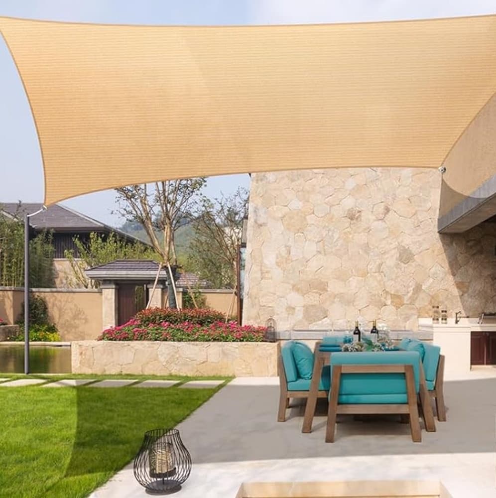 TENDA VELA OMBREGGIANTE PARASOLE DA ESTERNO TERRAZZE GIARDINO PATIO RETTANGOLARE 3X4 MT in Vele parasole Trade Shop italia - Napoli, commercioVirtuoso.it