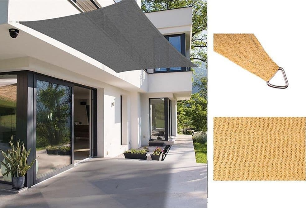 TENDA VELA OMBREGGIANTE PARASOLE DA ESTERNO TERRAZZE GIARDINO PATIO RETTANGOLARE 3X4 MT in Vele parasole Trade Shop italia - Napoli, commercioVirtuoso.it