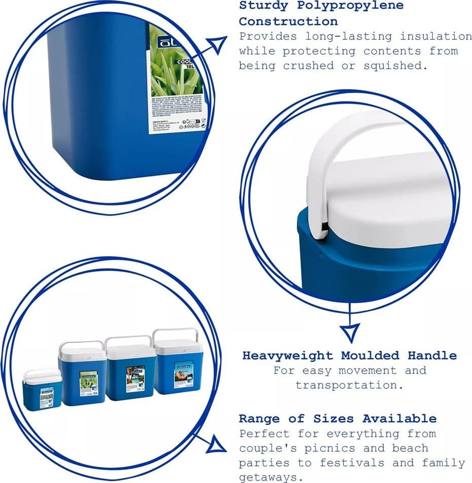 BORSA FRIGO PASSIVO PORTATILE BLU 18 LT ISOLATA PER CAMPEGGIO VIAGGIO PICNIC 860126 in Frigoriferi Trade Shop italia - Napoli, commercioVirtuoso.it