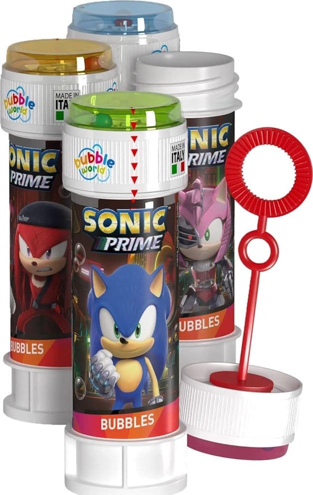BOLLE DI SAPONE SONIC CONFEZIONE 36PZ FLACONI 60 ML PER FESTE GIOCO BAMBINI 007955 in Soffiatori di bolle Trade Shop italia - Napoli, commercioVirtuoso.it