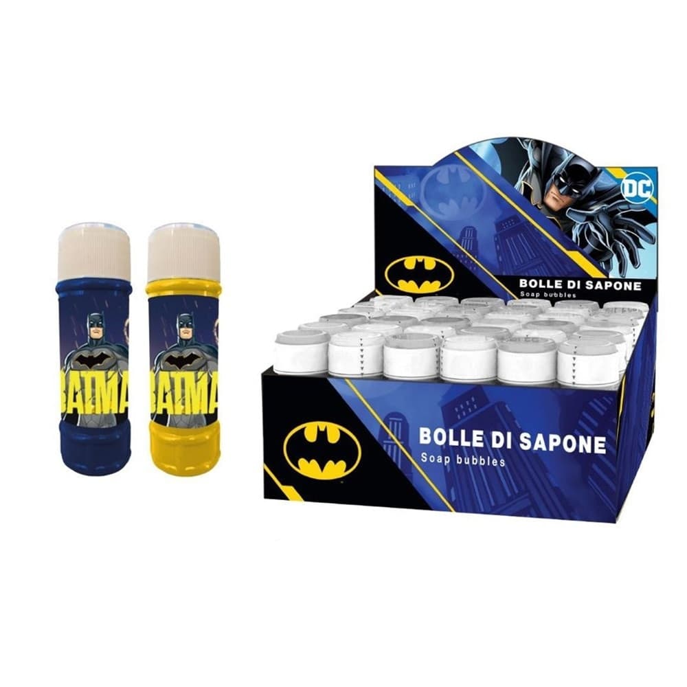 BOLLE DI SAPONE CONFEZIONE DA 36 PZ FLACONI 60 ML BATMAN PER FESTE GIOCO BAMBINI 959195 - 2