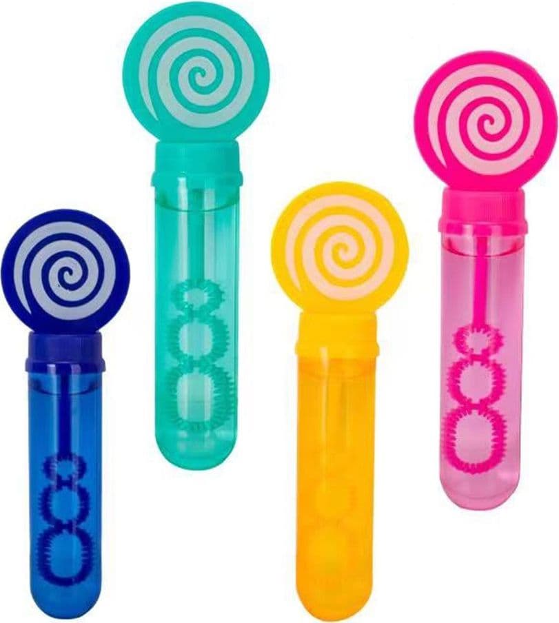 SET 6PZ TUBO BOLLE DI SAPONE CON CARAMELLA LECCA-LECCA BACCHETTA DA 35ML BAMBINI 6560286 in Soffiatori di bolle Trade Shop italia - Napoli, commercioVirtuoso.it