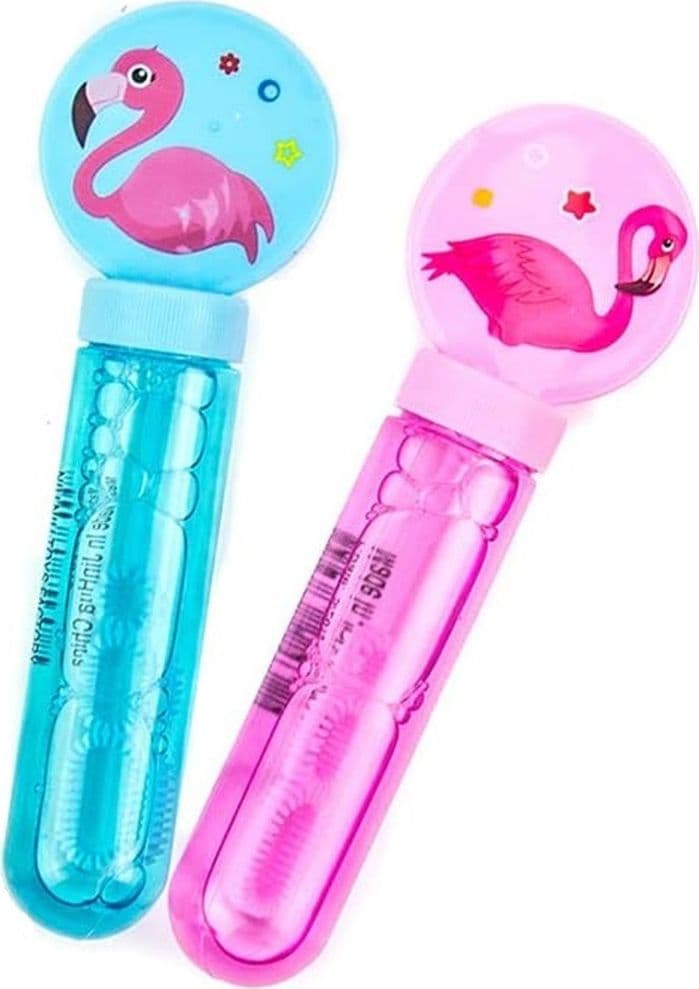 SET 3PZ BACCHETTE PER BOLLE DI SAPONE FENICOTTERI 14CM GIOCATTOLO REGALO BAMBINI 6719004 in Soffiatori di bolle Trade Shop italia - Napoli, commercioVirtuoso.it
