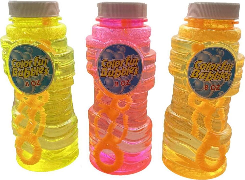 SET 2PZ BOTTIGLIA COLORATA CON SOFFIATORE BOLLE DI SAPONE 235ML BAMBINI 3 COLORI 6563138 in Soffiatori di bolle Trade Shop italia - Napoli, commercioVirtuoso.it