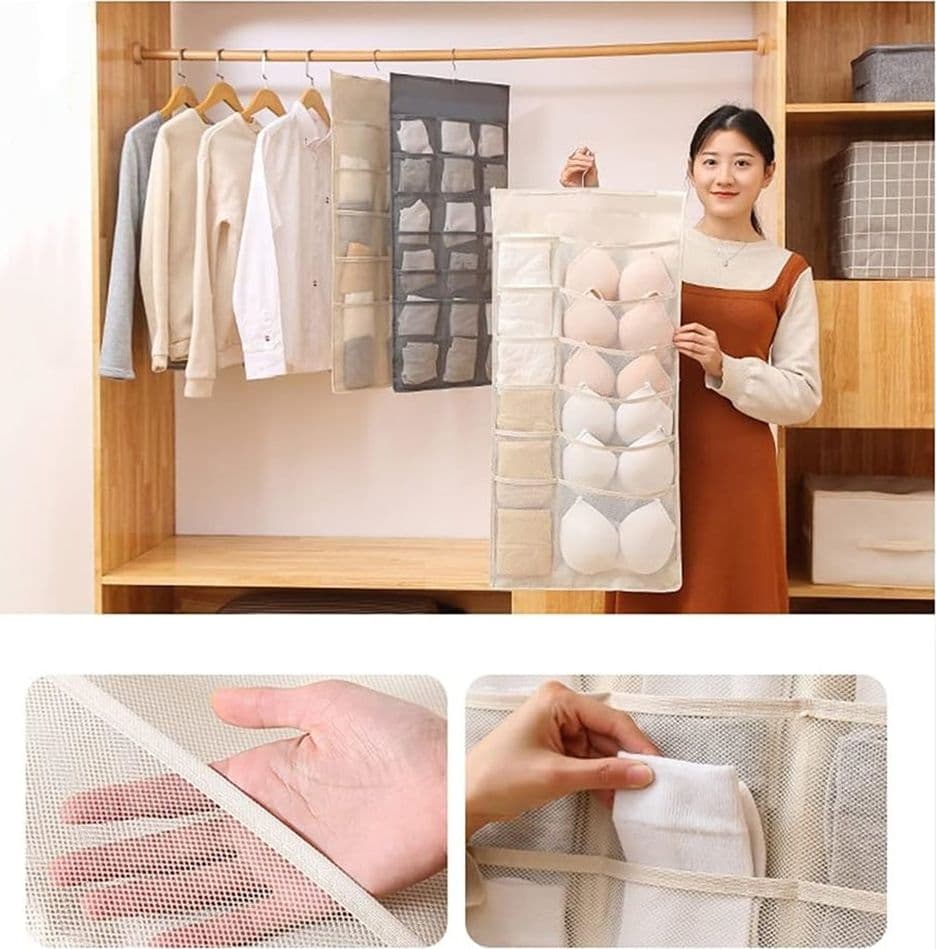 BORSA PORTAOGGETTI DA PARETE ORGANIZZATORE ARMADIO LAVABILE CON GANCIO METALLO 30 TASCHE in Ripiani pensili Trade Shop italia - Napoli, commercioVirtuoso.it