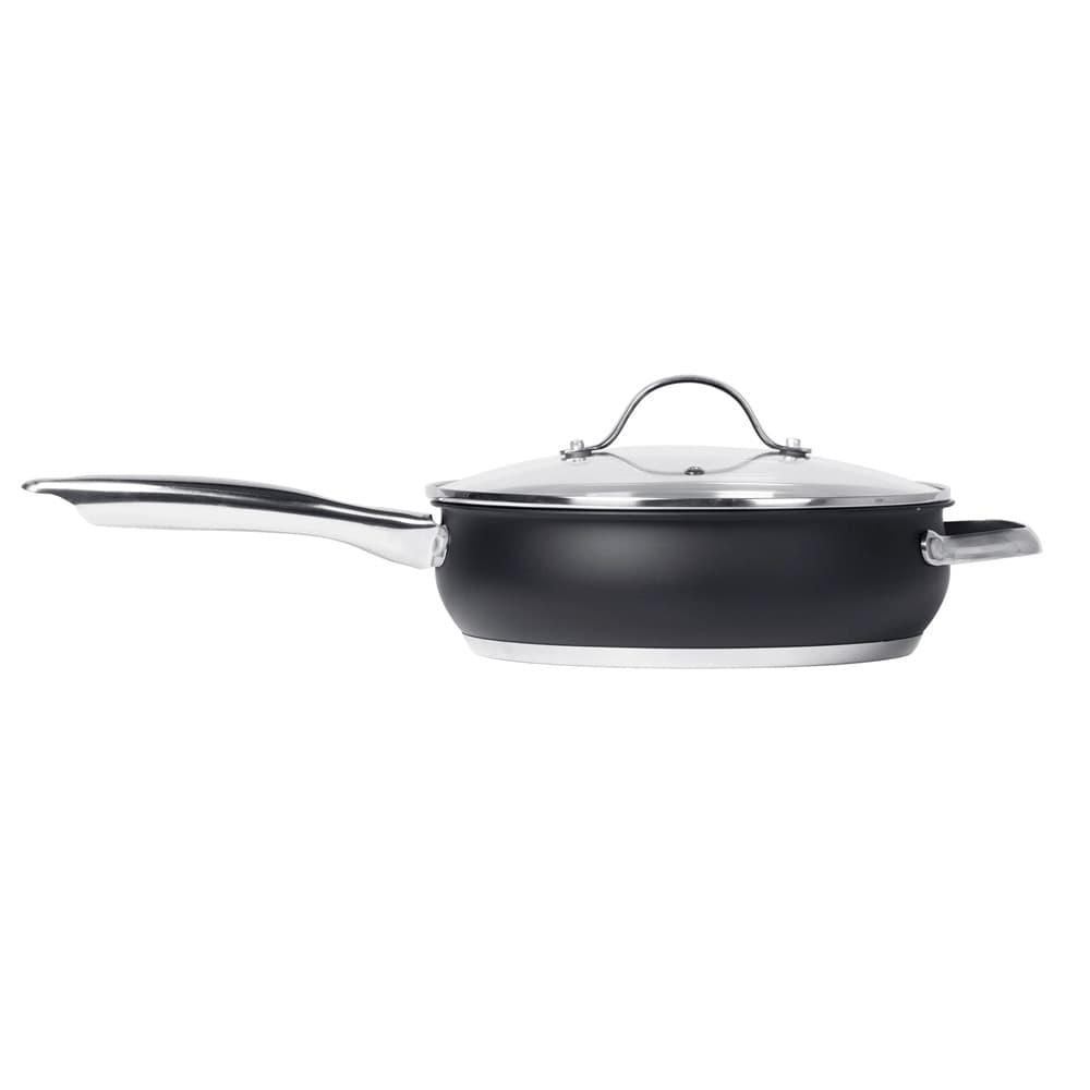 SET BATTERIA DI PENTOLE CON COPERCHI 8 PEZZI IN ACCIAIO INOX LINEA BLACKCOOK CUCINA in Set di pentole Trade Shop italia - Napoli, commercioVirtuoso.it