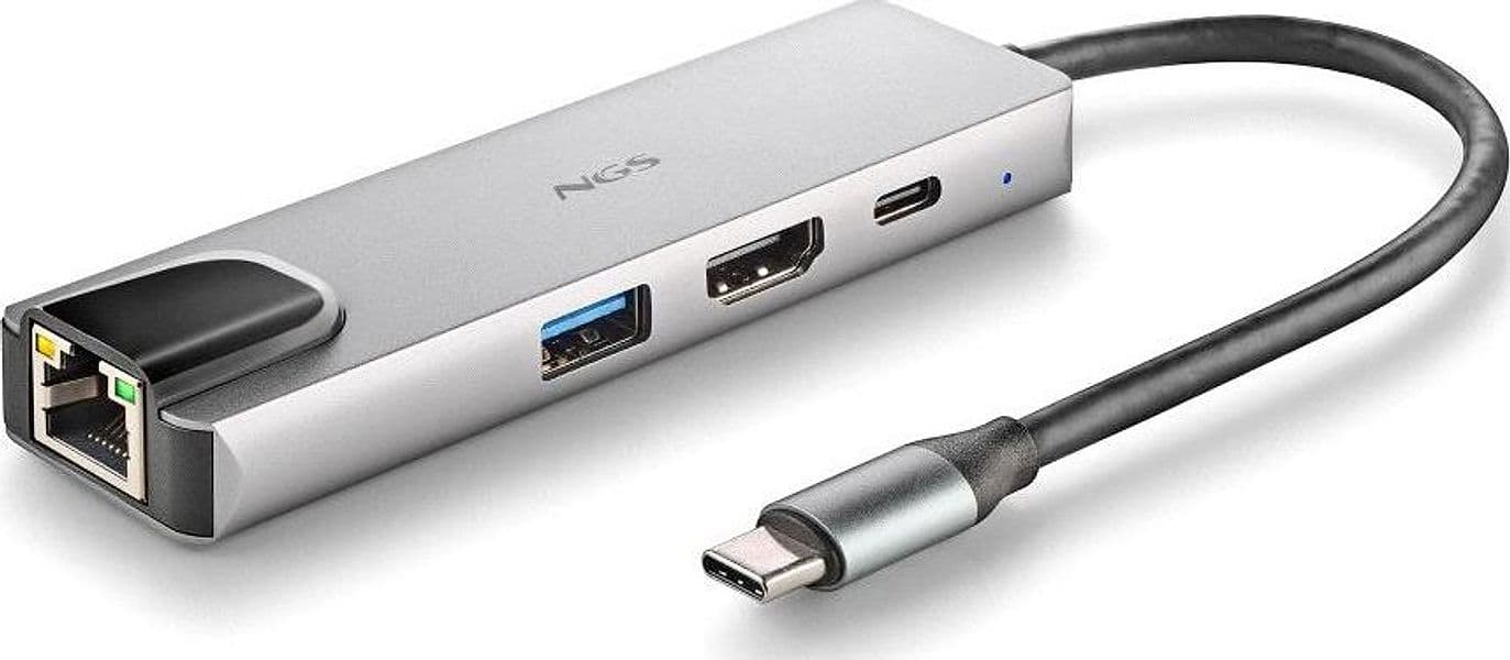 NGS HUB USB-C 4 Porte RJ45 Hdmi Usb-c Usb 3.0 Alluminio in  Ecoprice.it - Avellino, commercioVirtuoso.it