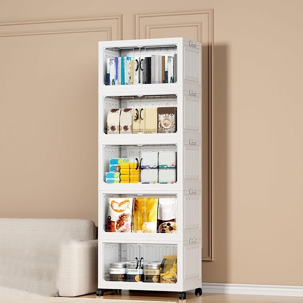 ARMADIETTO PIEGHEVOLE IN PLASTICA CON 4 RUOTE MOBILI CONTENITORI ORGANIZZAZIONE CASA UFFICIO in Contenitori con coperchio Trade Shop italia - Napoli, commercioVirtuoso.it