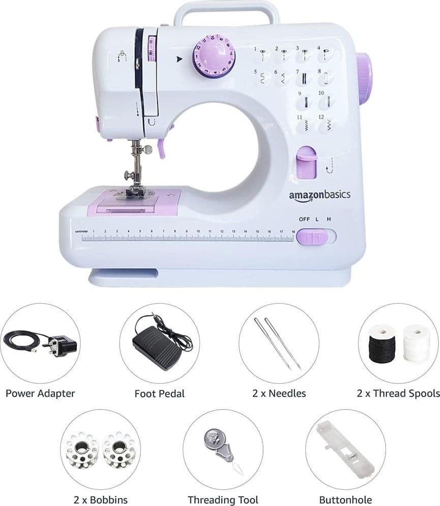 MACCHINA DA CUCIRE PORTATILE CON 12 PUNTI USO DOMESTICO SISTEMA CON 2 VELOCITÀ DI CUCITO in Macchine tagliacuci Trade Shop italia - Napoli, commercioVirtuoso.it
