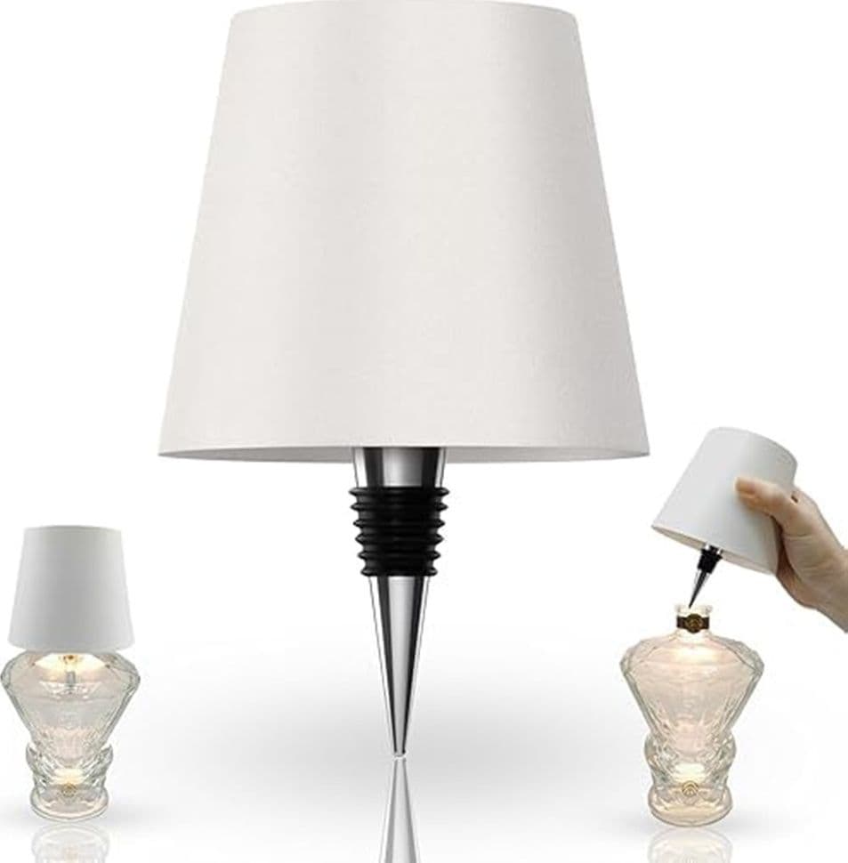 PARALUME PER BOTTIGLIA VINO A LED RICARICABILE DIMMERABILE LUCE SENZA FILI BAR SOGGIORNO in Lampade da tavolo e abat-jour Trade Shop italia - Napoli, commercioVirtuoso.it