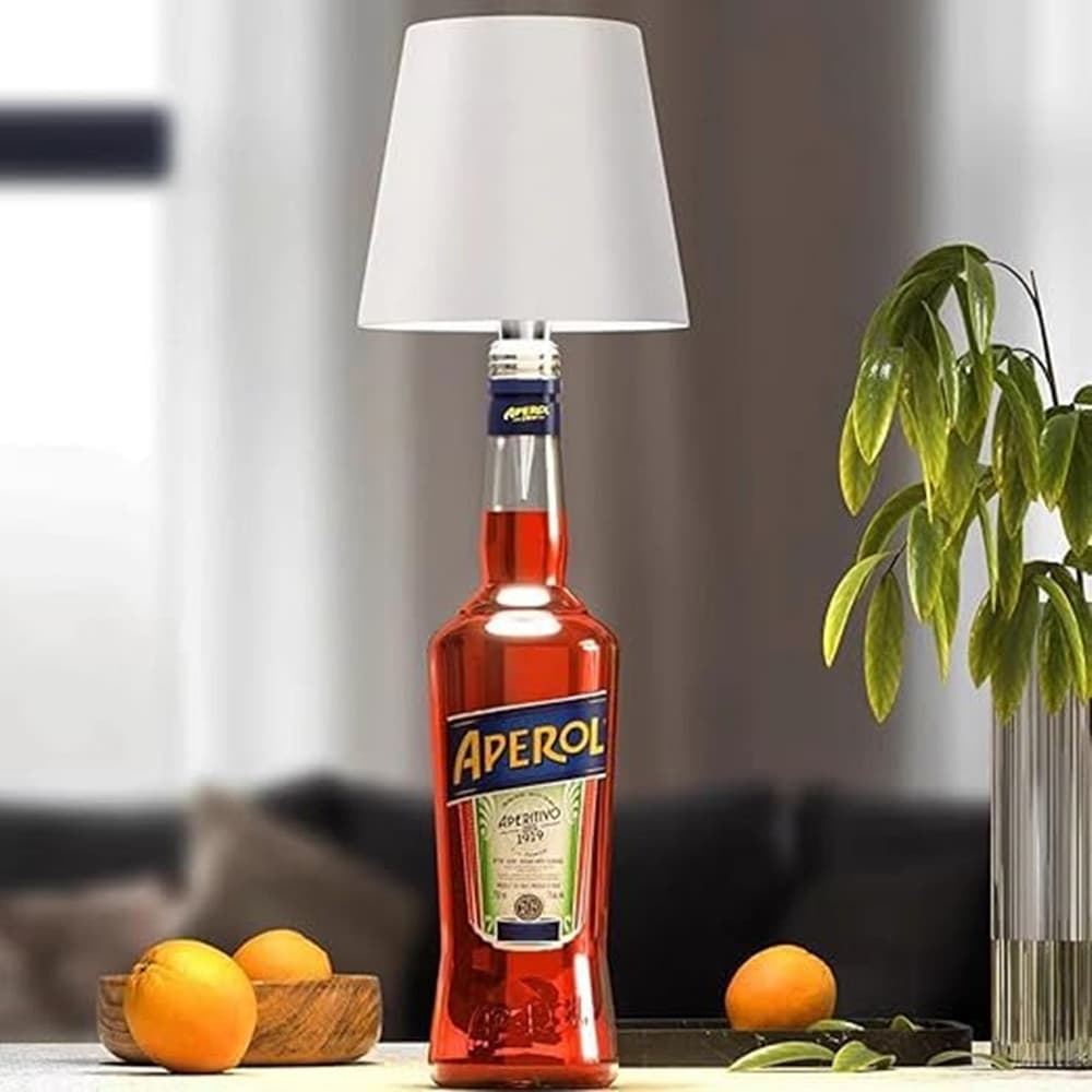 PARALUME PER BOTTIGLIA VINO A LED RICARICABILE DIMMERABILE LUCE SENZA FILI BAR SOGGIORNO in Lampade da tavolo e abat-jour Trade Shop italia - Napoli, commercioVirtuoso.it