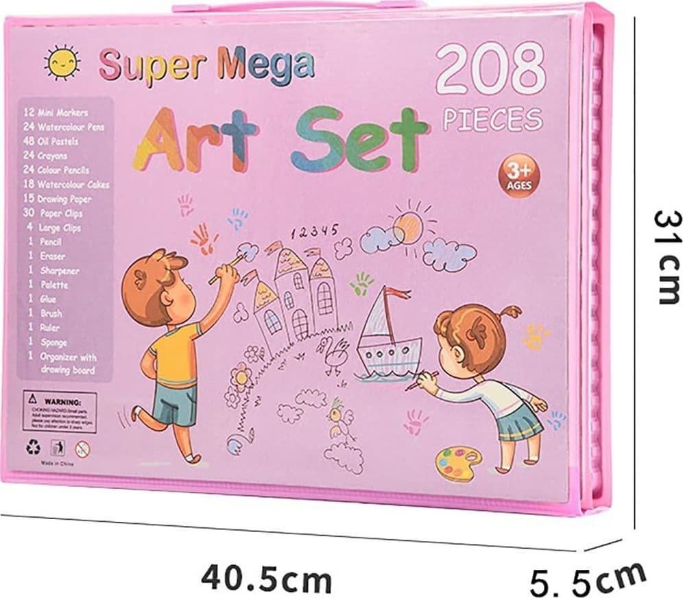 SET DA COLORARE DA 208 PZ ASTUCCIO PER PITTURA SCATOLA DI COLORI REGALO PER BAMBINI in Matite di legno Trade Shop italia - Napoli, commercioVirtuoso.it