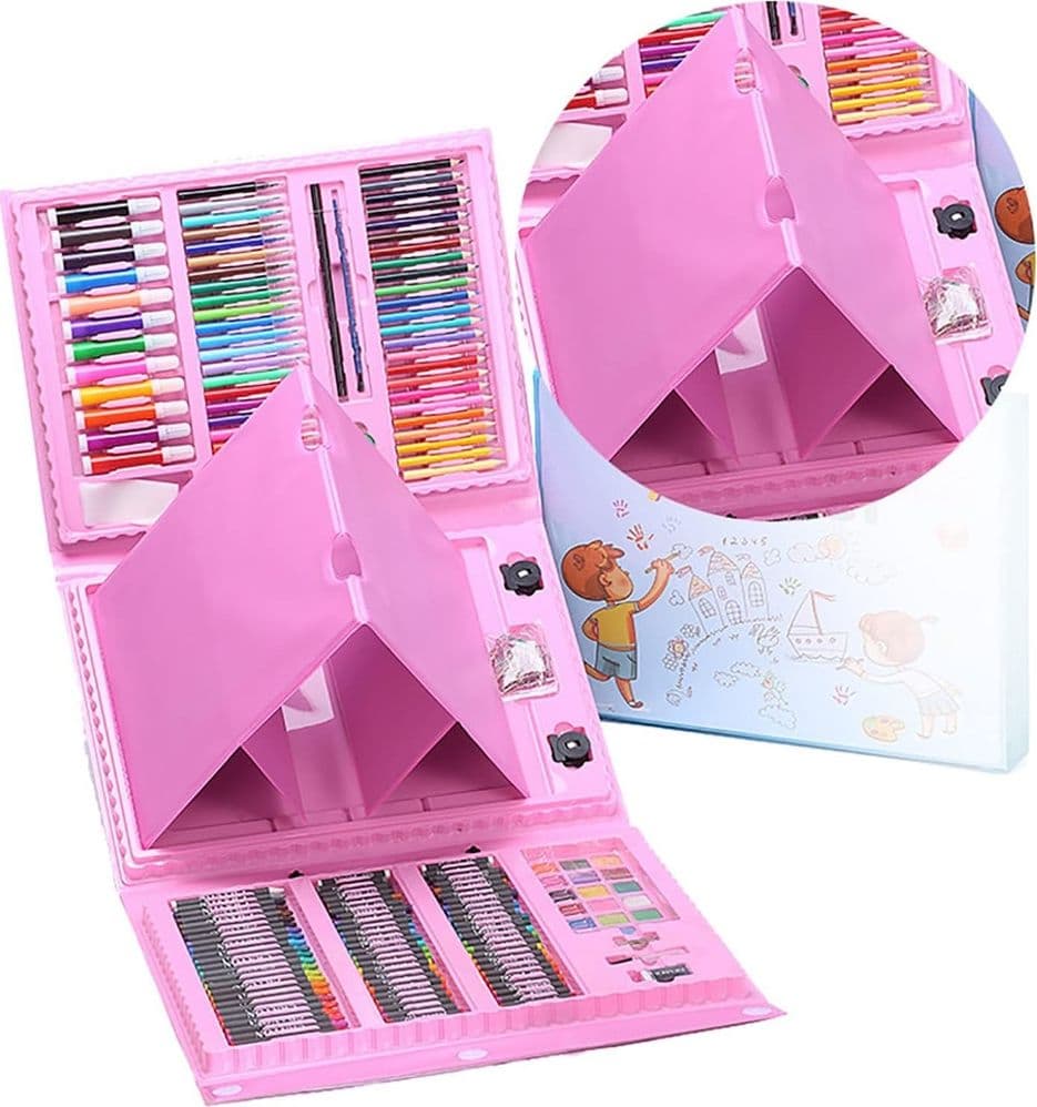SET DA COLORARE DA 208 PZ ASTUCCIO PER PITTURA SCATOLA DI COLORI REGALO PER BAMBINI in Matite di legno Trade Shop italia - Napoli, commercioVirtuoso.it