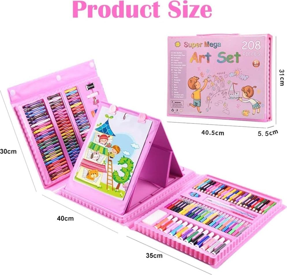 SET DA COLORARE DA 208 PZ ASTUCCIO PER PITTURA SCATOLA DI COLORI REGALO PER BAMBINI in Matite di legno Trade Shop italia - Napoli, commercioVirtuoso.it