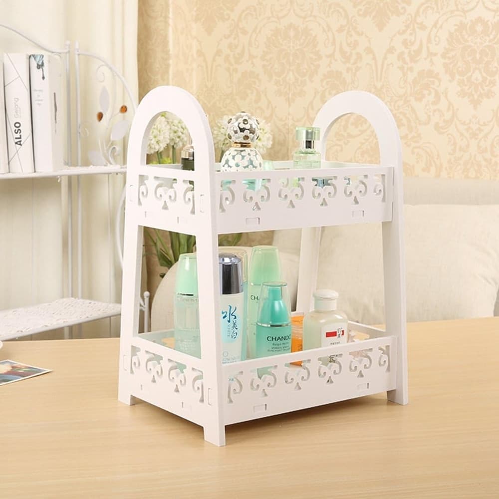 MENSOLA PORTAOGGETTI A DOPPIO STRATO PER CUCINA BAGNO UFFICIO STILE EUROPEO DA SCRIVANIA in Mensole da muro Trade Shop italia - Napoli, commercioVirtuoso.it