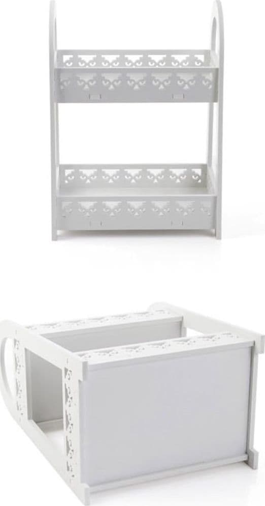 MENSOLA PORTAOGGETTI A DOPPIO STRATO PER CUCINA BAGNO UFFICIO STILE EUROPEO DA SCRIVANIA in Mensole da muro Trade Shop italia - Napoli, commercioVirtuoso.it