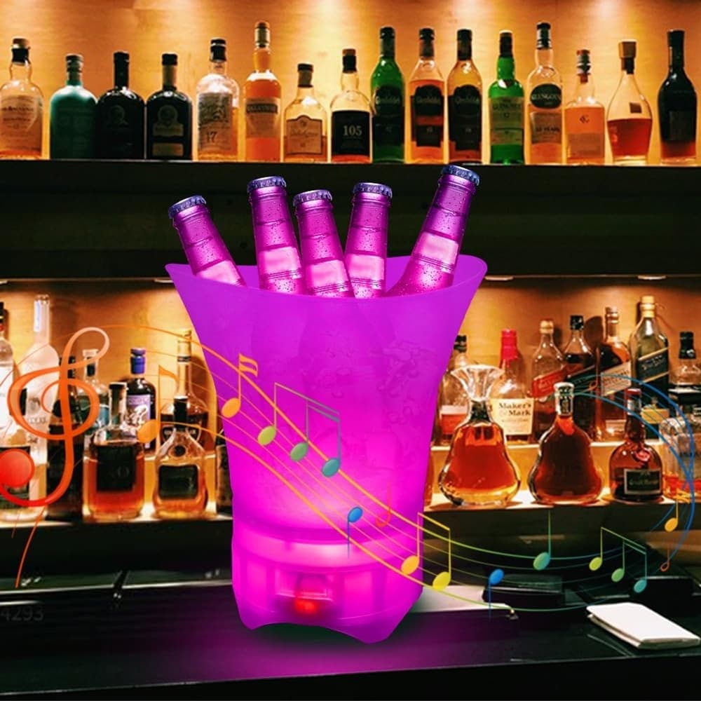 SECCHIELLO PER GHIACCIO A LED DA 5LT 6 COLORI PER RAFFREDDARE BEVANDE IMPERMEABILE FESTE in Portaghiaccio Trade Shop italia - Napoli, commercioVirtuoso.it