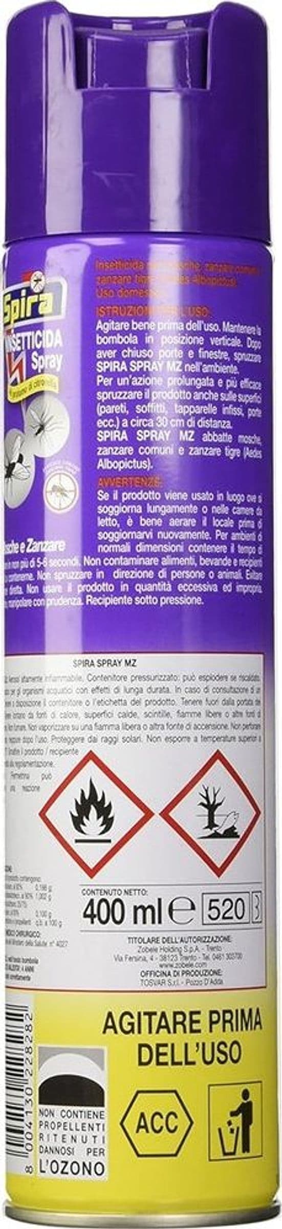 SET 12PZ INSETTICIDA SPRAY PROFUMATO ALLA CITRONELLA PER MOSCHE ZANZARE 400ML 228282 in Vari insetti Trade Shop italia - Napoli, commercioVirtuoso.it