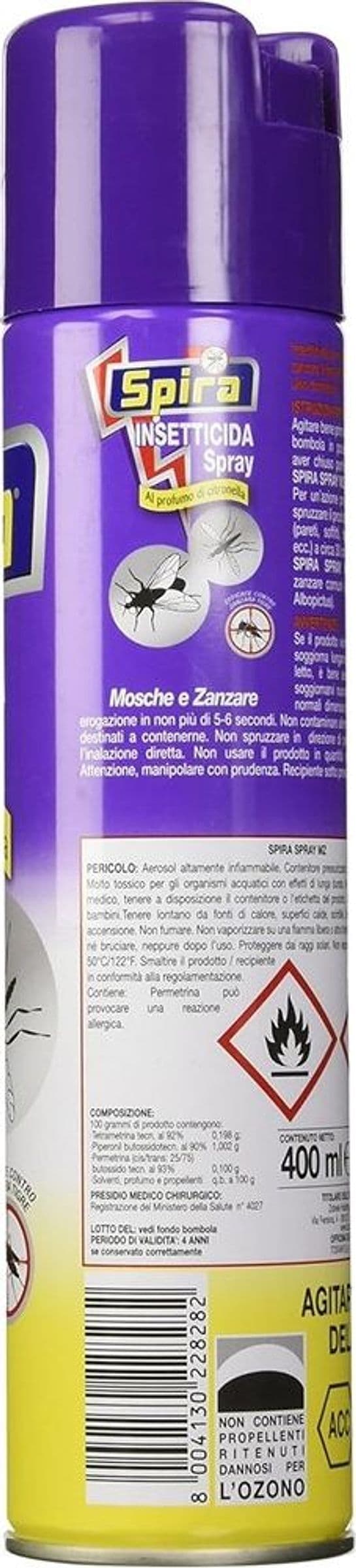 SET 12PZ INSETTICIDA SPRAY PROFUMATO ALLA CITRONELLA PER MOSCHE ZANZARE 400ML 228282 in Vari insetti Trade Shop italia - Napoli, commercioVirtuoso.it