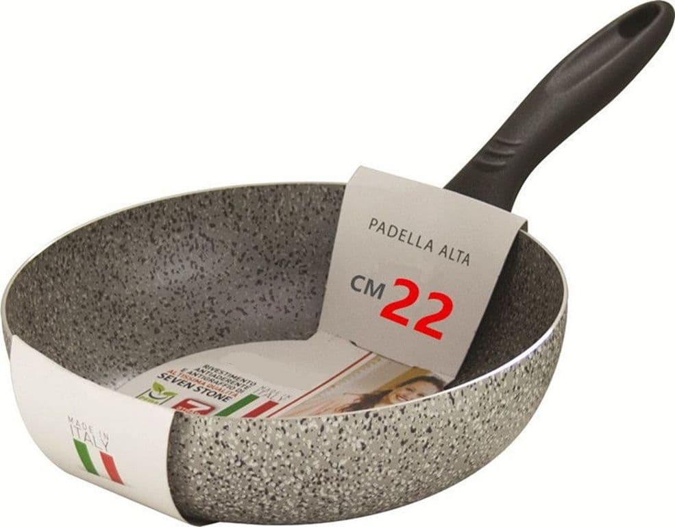 PADELLA ALTA ANTIADERENTE ANTIGRAFFIO SALTAPASTA Ø 20-22-24-26-28-30-32-34 CM CUCINA in Padelle universali Trade Shop italia - Napoli, commercioVirtuoso.it