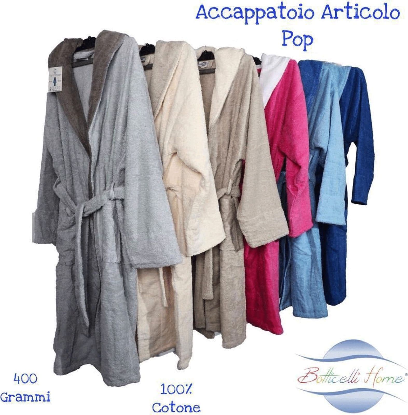 Accappatoio Unisex Botticelli Home Pop in Accappatoi e vestaglie Collezione Casa - Trebisacce, commercioVirtuoso.it