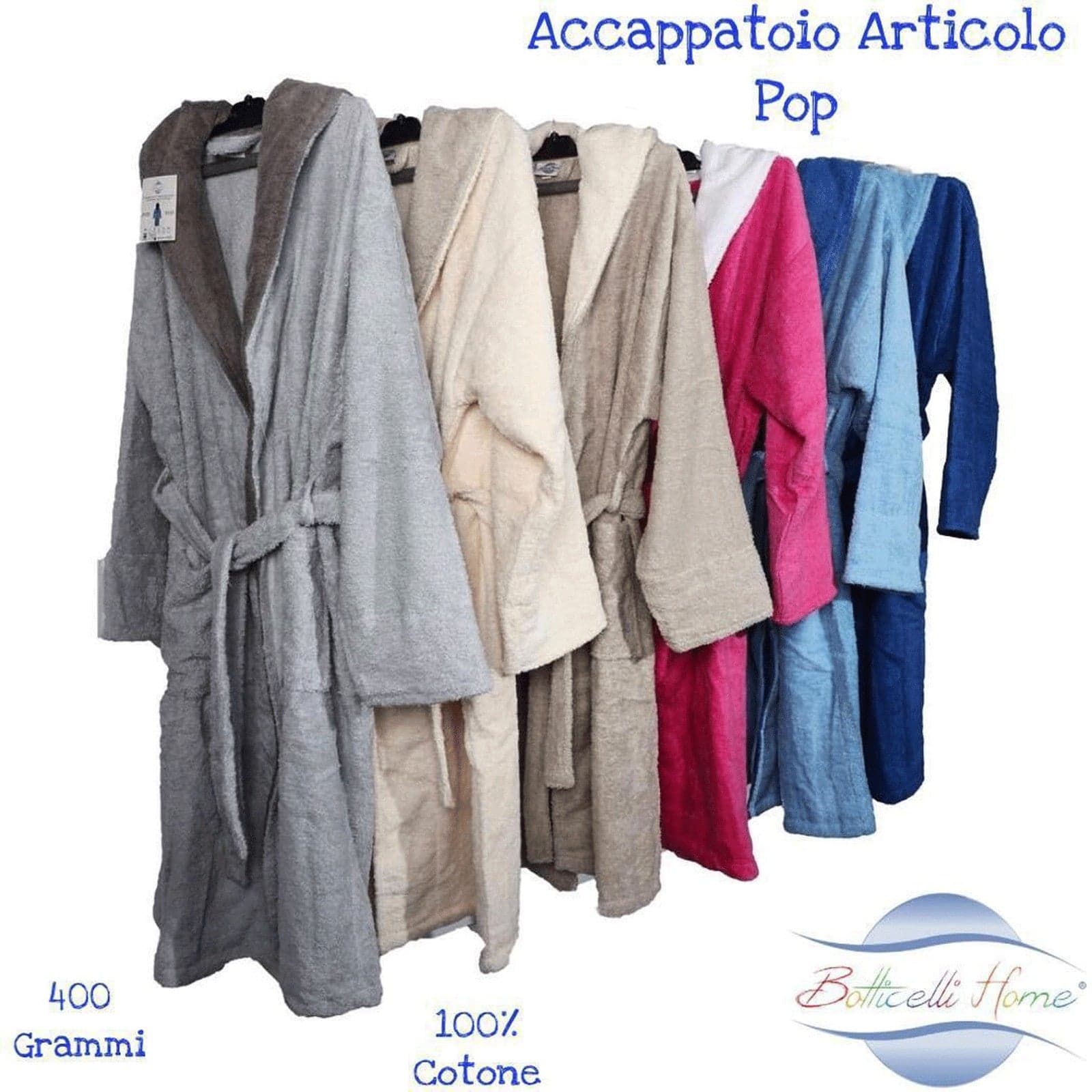 Accappatoio Unisex Botticelli Home Pop in Accappatoi e vestaglie Collezione Casa - Trebisacce, commercioVirtuoso.it