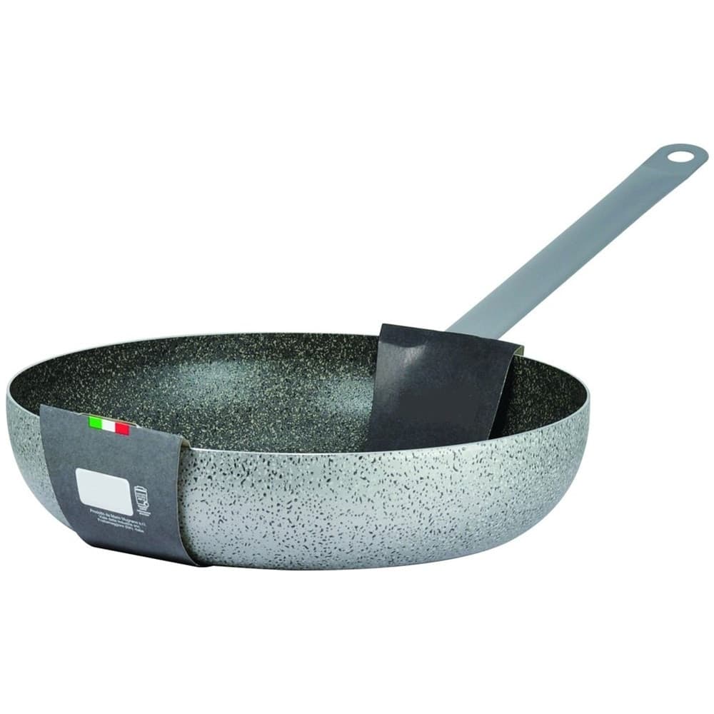 PADELLA IN ALLUMINIO ANTIADERENTE SALTAPASTA GRIGIO PIETRA Ø 34/38CM CON MANICO CUCINA in Set di padelle Trade Shop italia - Napoli, commercioVirtuoso.it