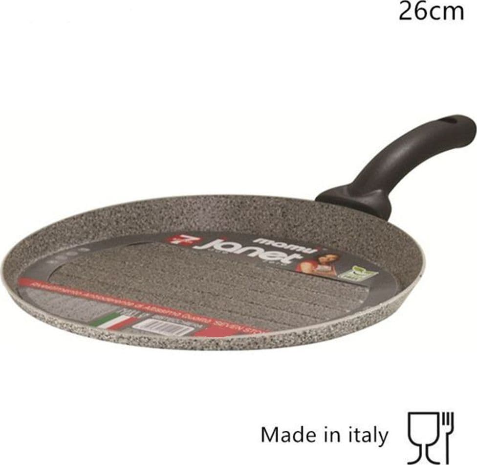 PADELLA BISTECCHIERA TONDA MULTIUSO CUCINA ANTIADERENTE ANTIGRAFFIO 7 STRATI DA 26/30CM in Padelle grill Trade Shop italia - Napoli, commercioVirtuoso.it