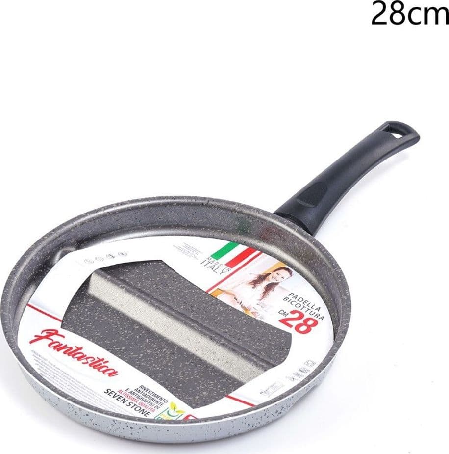 PADELLA PER BICOTTURA CON DIVISORIO INTEGRATO ANTIADERENTE ANTIGRAFFIO DIAMETRO 28/32 CM in Padelle universali Trade Shop italia - Napoli, commercioVirtuoso.it