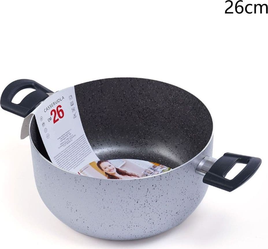 CASSERUOLA PENTOLA CON 2 MANICI ANTIADERENTE DIAMETRO 14/16/24/26 CM UTENSILE PER CUCINARE in Casseruole Trade Shop italia - Napoli, commercioVirtuoso.it