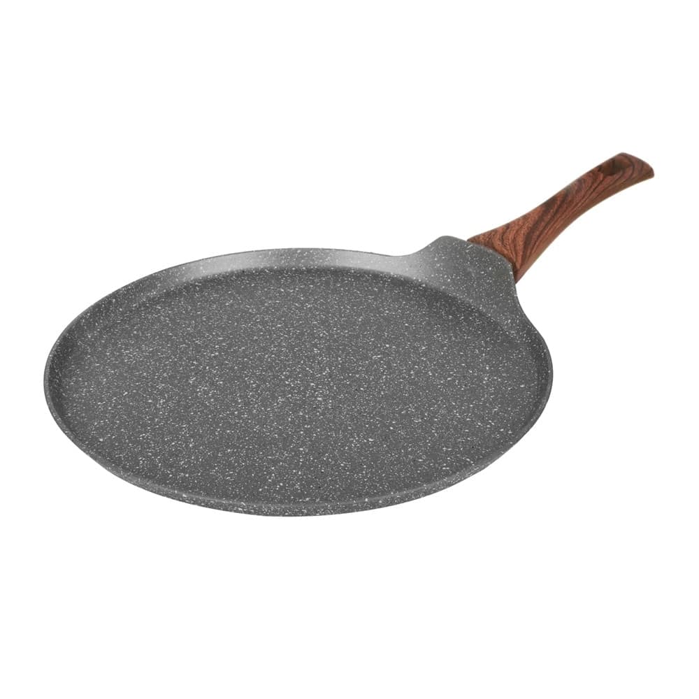 PADELLA PIASTRA CREPIERA ANTIADERENTE Ø32CM UOVO FRITTO PER INDUZIONE MANICO LEGNO 043204M in Padelle per crepes Trade Shop italia - Napoli, commercioVirtuoso.it