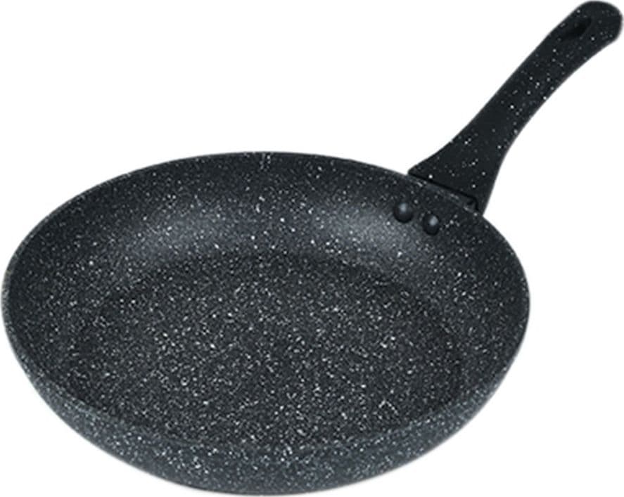 PADELLA IN ALLUMINIO CON RIVESTIMENTO ANTIADERENTE EFFETTO PIETRA NERO DA Ø20 A 32CM in Padelle universali Trade Shop italia - Napoli, commercioVirtuoso.it