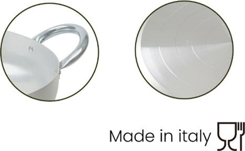 TEGAME IN ALLUMINIO PENTOLA CON 2 MANICI METALLO DA Ø20 A 30 CM UTENSILE PER CUCINA in Tegami Trade Shop italia - Napoli, commercioVirtuoso.it