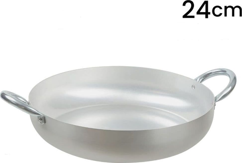 TEGAME IN ALLUMINIO PENTOLA CON 2 MANICI METALLO DA Ø20 A 30 CM UTENSILE PER CUCINA in Tegami Trade Shop italia - Napoli, commercioVirtuoso.it