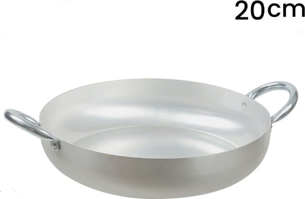 TEGAME IN ALLUMINIO PENTOLA CON 2 MANICI METALLO DA Ø20 A 30 CM UTENSILE PER CUCINA in Tegami Trade Shop italia - Napoli, commercioVirtuoso.it