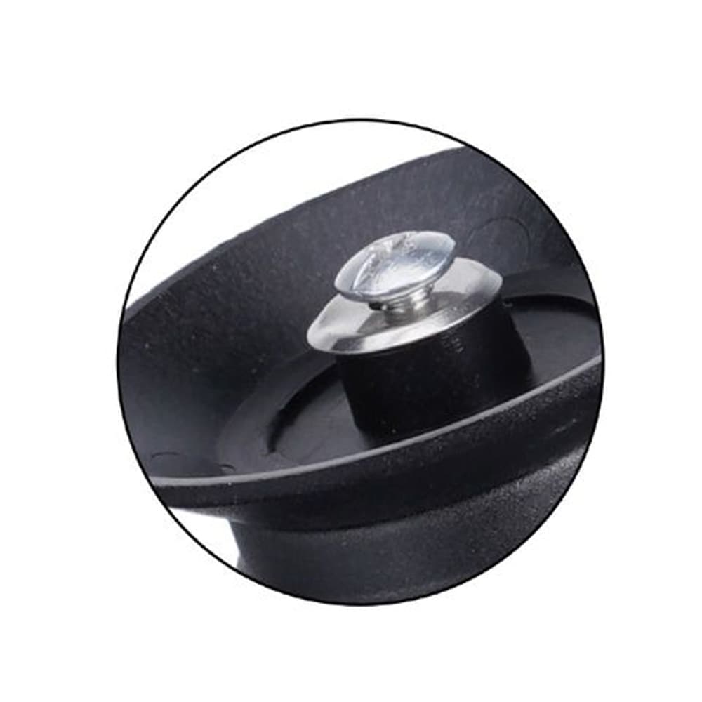 POMELLO MANOPOLA DI RICAMBIO PER COPERCHIO ANTISCOTTO ANTISCIVOLO Ø6.5 CM NERO 607413 in Coperchi per pentole Trade Shop italia - Napoli, commercioVirtuoso.it