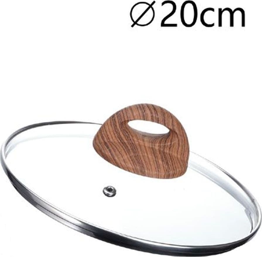 COPERCHIO IN VETRO TEMPERATO PER PENTOLA PADELLA RICAMBIO Ø16 A 32CM POMELLO EFFETTO LEGNO in Coperchi per pentole Trade Shop italia - Napoli, commercioVirtuoso.it