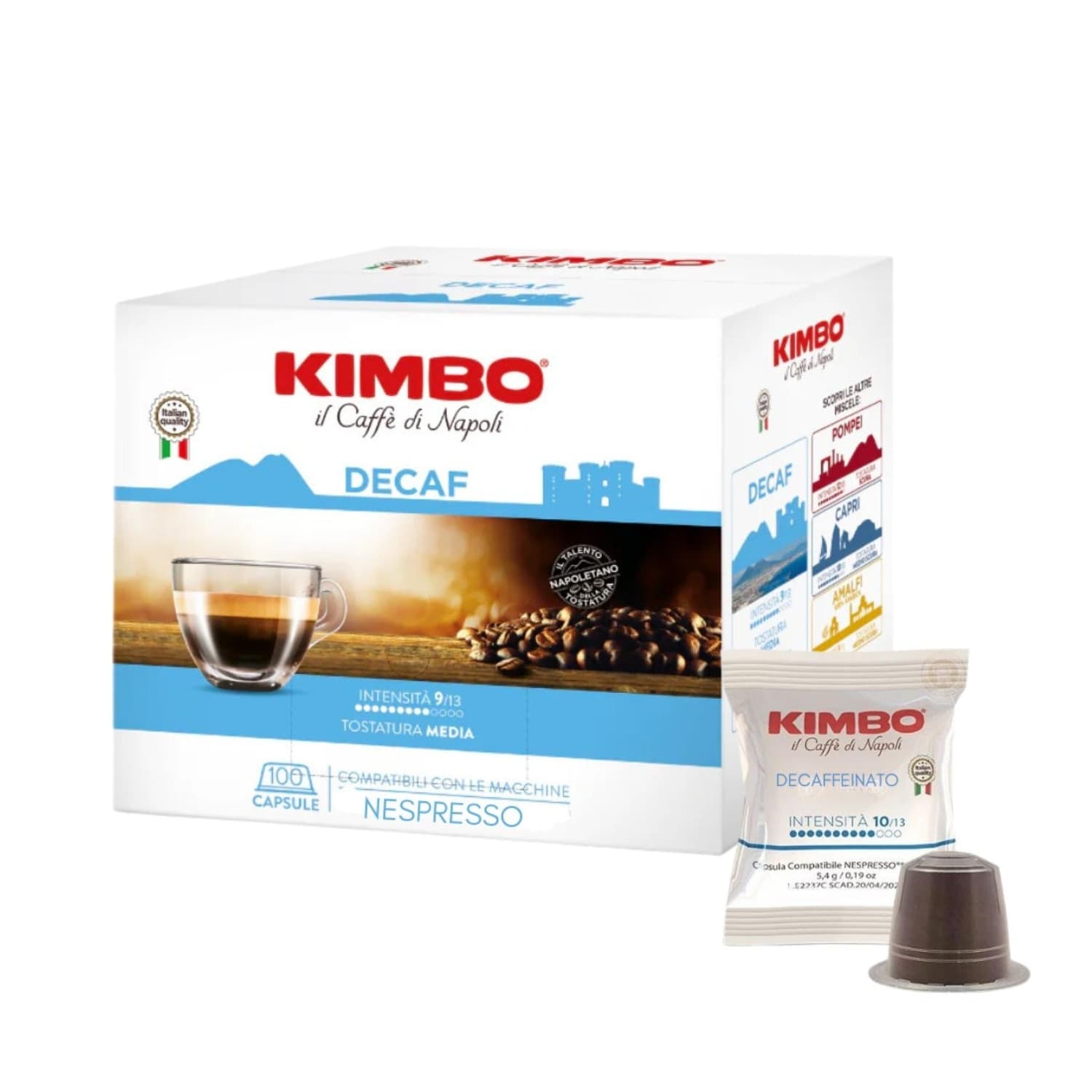 Kimbo Caffe Nespresso 100 Capsule DECAFFEINATO - 2