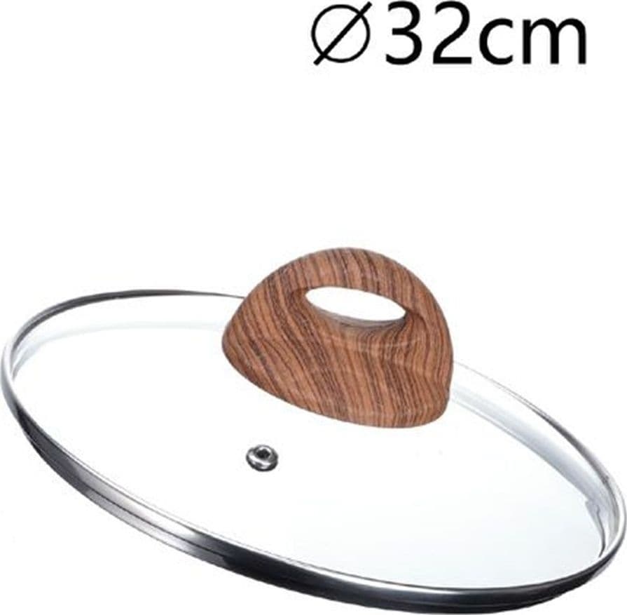 COPERCHIO IN VETRO TEMPERATO PER PENTOLA PADELLA RICAMBIO Ø16 A 32CM POMELLO EFFETTO LEGNO in Coperchi per pentole Trade Shop italia - Napoli, commercioVirtuoso.it