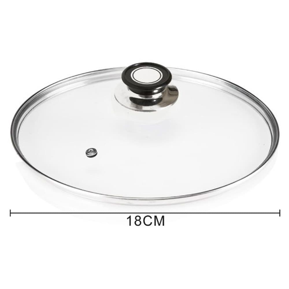 COPERCHIO IN VETRO ACCESSORIO PER PADELLA PENTOLE UNIVERSALE CON FORO VAPORE Ø18-26-30CM in Coperchi per pentole Trade Shop italia - Napoli, commercioVirtuoso.it