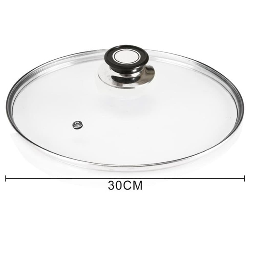 COPERCHIO IN VETRO ACCESSORIO PER PADELLA PENTOLE UNIVERSALE CON FORO VAPORE Ø18-26-30CM in Coperchi per pentole Trade Shop italia - Napoli, commercioVirtuoso.it